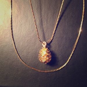 Pine cone necklace